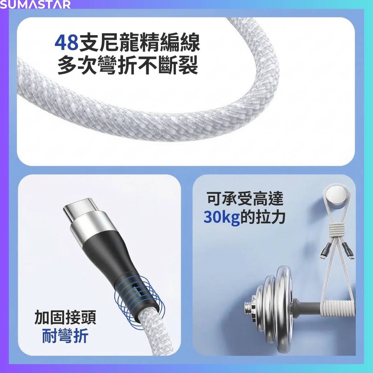 磁吸自纏繞傳輸充電線 16 磁吸自纏繞傳輸充電線 L00102 6