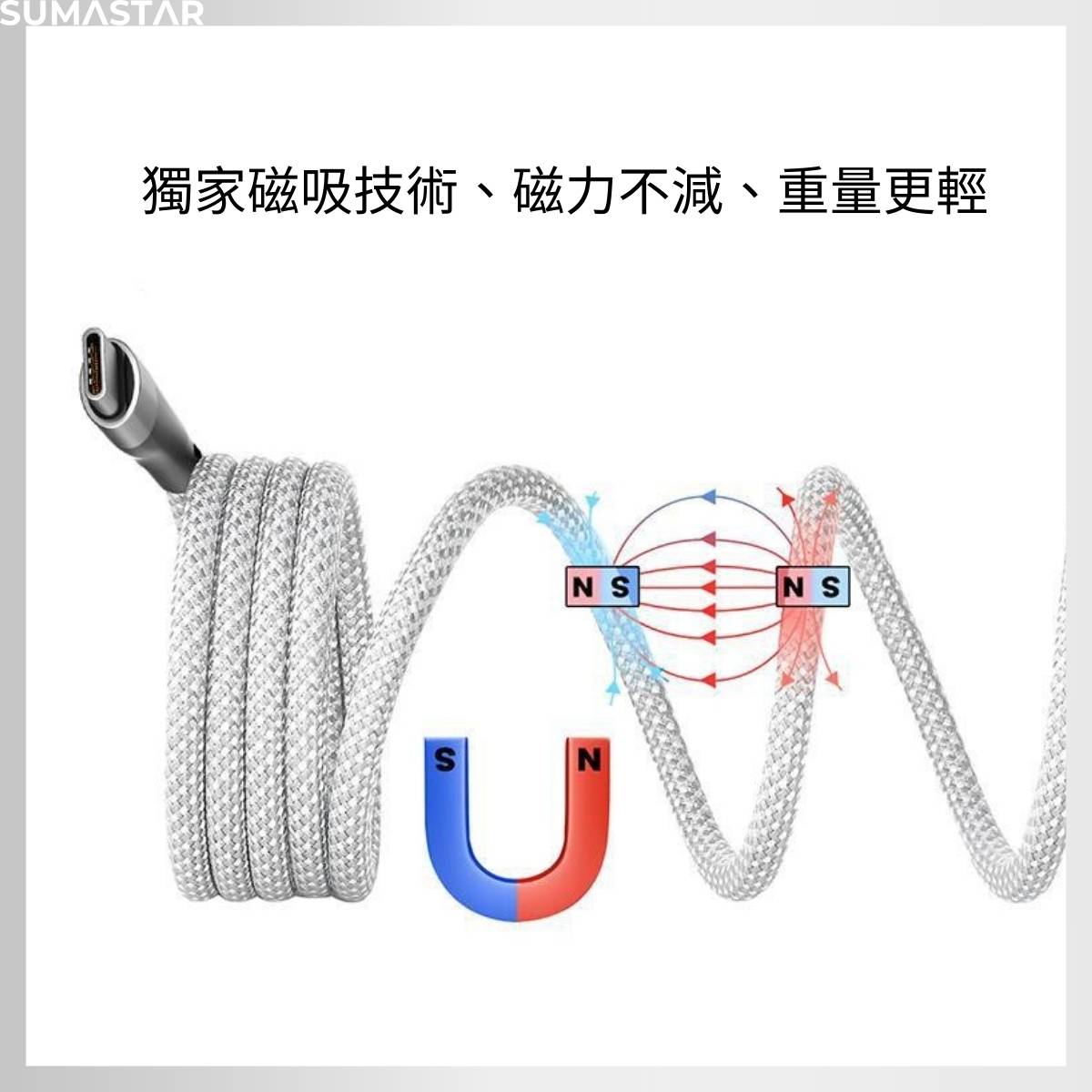 磁吸自纏繞傳輸充電線 17 磁吸自纏繞傳輸充電線 L00102 8