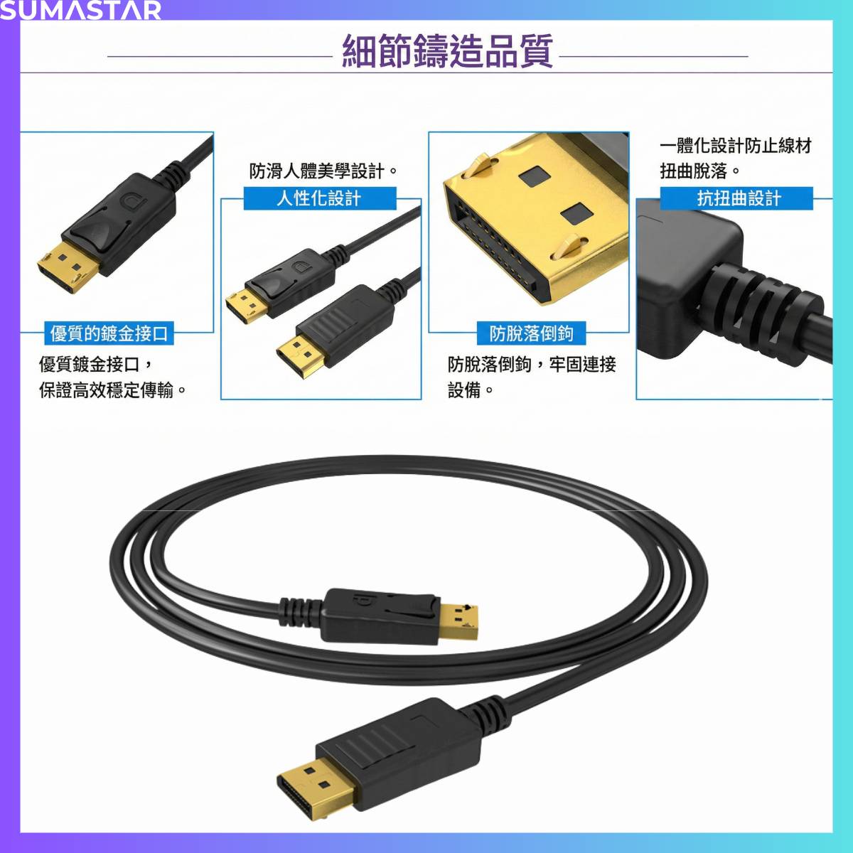 DP 線 4K 1.2 Displayport 線 8 DP 線 4K 1.2 Displayport 線 L024 3