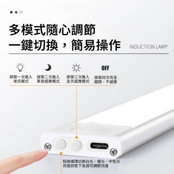 磁吸式LED感應燈 超薄型設計：圖片 2